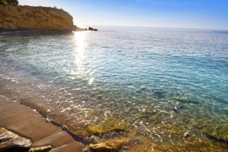 Campello of Alicante Cala Coveta Fuma beach in Spain at Costa Blanca