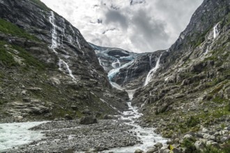 The Kjenndalsbreen is part of the Jostedalsbreen, one of the largest glaciers in Norway, and forms
