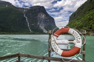 The Kjenndalsbreen is part of the Jostedalsbreen, one of the largest glaciers in Norway, and forms