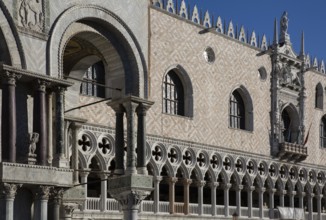 Italy Venice Doge's Palace -456 Partial view of the west façade and section of the south-west