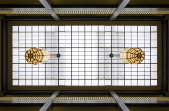 Built in 1929 by Hans Poelzig, atrium, ceiling view
