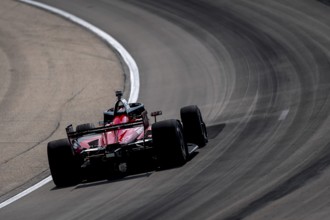 ED CARPENTER (20) of Indianapolis, Indiana practices for the Hy-Vee Homefront 250 at Iowa Speedway