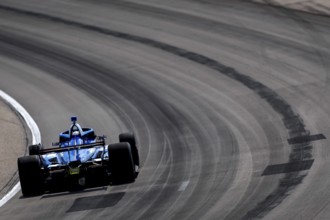 KYFFIN SIMPSON (R) (4) of Bridgetown, Barbados practices for the Hy-Vee Homefront 250 at Iowa