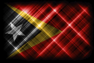 East Timor flag, national flag, modern flag background