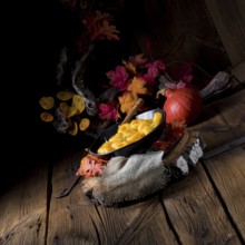 Delicious autumn dumplings with Hokkaido pumpkin puree