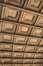 Wooden roof with ornaments