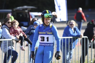 Leonie Scherer (SC St. Peter) at the autumn closing ski jumping event and open day at SC
