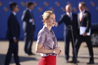 Spain, Madrid - 30 June, 2022: Estonian Prime Minister Kaja Kallas attends the NATO summit in