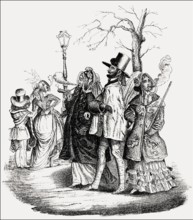 Caricature on female emancipation by J. J. Grandville, 1845
