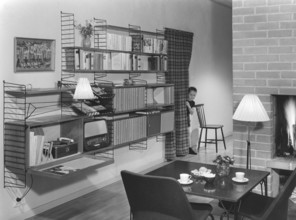 The designers of the Swedish String shelf. Kajsa Strinning. Born January 27 1922, dead December 20