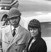 Driving in the 1960s. Car helmets was introduced in Sweden to encrease personal safety when driving