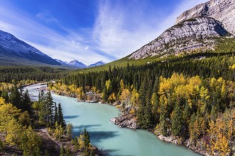 Abraham Lake is the most beautiful lake in the Rockies. Dense forests cover the lake shores. Warm