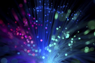 Multicolored optical fibers