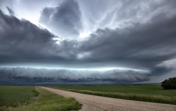 Prairie Storm Clouds Canada Saskatchewan Dramatic Summer