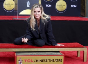 TCM Hosts Handprint And Footprint Ceremony Honoring Michelle Pfeiffer held at the TCL Chinese
