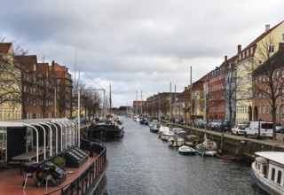 One of Channels in Copenhagen city center, Denmark, Europe
