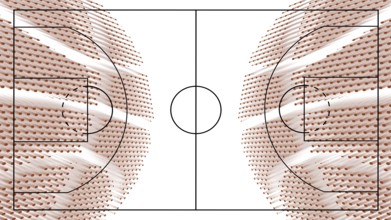 Basketball court background, Basketball Ball, White background