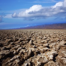 Devils golf course Death Valley salt clay formations National Park California