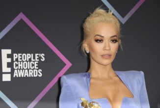 Rita Ora at the 2018 People's Choice Awards held at the Barker Hangar in Santa Monica, USA on
