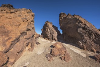 Rocky landscape in Teide national park, Tenerife, Canary islands, Spain, Europe