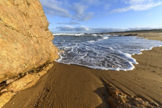 Coastline of the Atlantic coast near Les Sables d'Olonne. France