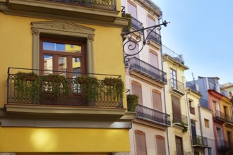 Valencia in Spain Lope de Vega square downtown of Spain