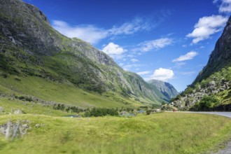 Beautiful landscape in Norway with Summer weather and sunshine. Beautiful landscape in Norway with