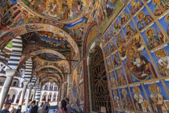 Rila Monastery, the largest Eastern Orthodox monastery in Rila Mountains, Bulgaria, Europe