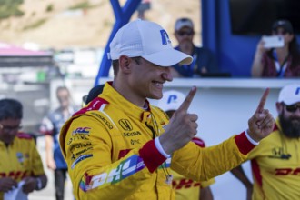NTT INDYCAR SERIES driver, ALEX PALOU (10) of Barcelona, Spain, wins the pole for the Firestone