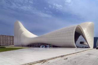 Heydar Aliyev Center is building complex in Baku, Azerbaijan, Asia