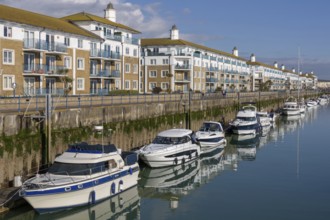BRIGHTON, EAST SUSSEX, UK. MARCH 06. View of Brighton Marina in Brighton East Sussex on March 6,