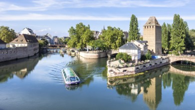 An image of a Strasbourg scenery water towers