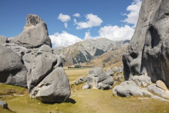 An image of a landscape scenery at Castle Hill New Zealand