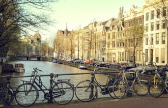 Spring evening in amsterdam