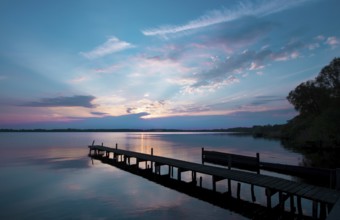 Sunset at the lake