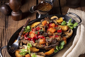 Tender beef with various vegetables