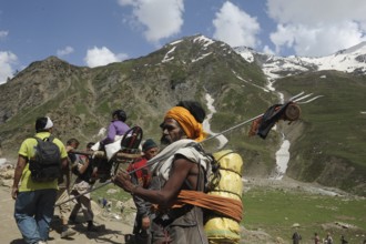 Pilgrim, amarnath yatra, jammu Kashmir, india, asia