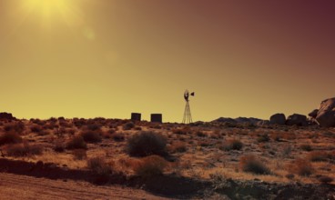 Windmill in the California sun, USA 2014