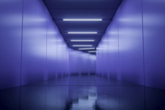 A typical underground corridor background 3d illustration