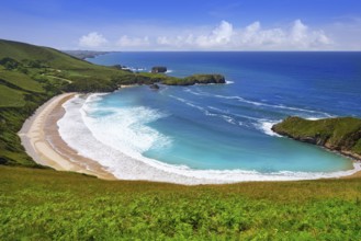 Torimbia beach in Asturias near Llanes of Spain