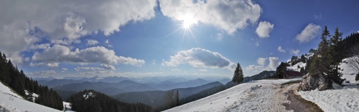 Brauneck in winter, Bavarian Prealps