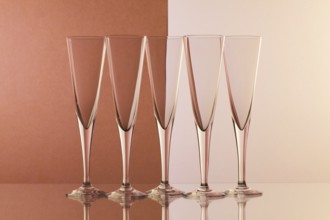 Glasses of water on the glass table