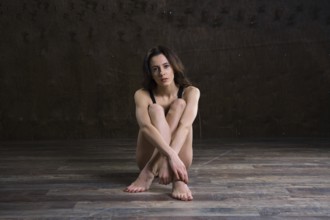 Abstract and stress emotional concept. depressed girl in lonely mood, theme of stressful. Sad woman