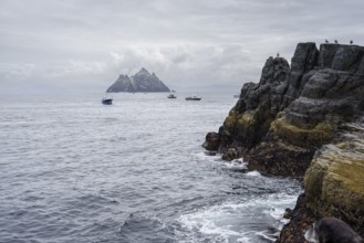 Visitor disembarkation port, Skellig Michael island, Mainistir Fhionáin (St. Fionan?s Monastery),
