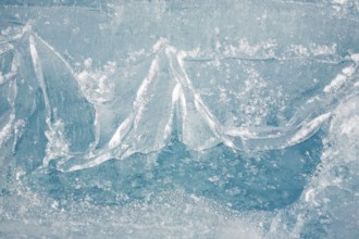 Closeup texture of Baikal ice