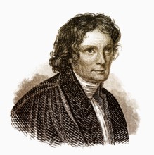 Portrait of von Bertel Thorvaldsen, 1770 - 1844, a Danish sculptor, Portrait von Bertel