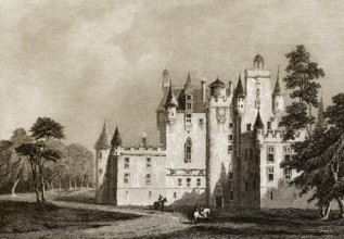 Doune Castle, Doune, im Bezirk Stirling in Zentralschottland, Großbritannien