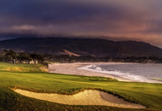 Pebble Beach golf course, Monterey, California, usa