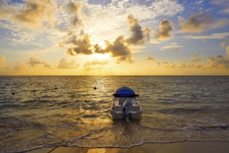 Riviera Maya sunrise in Caribbean Mayan Mexico