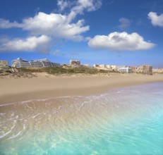 Arenals del Sol Beach in Elche Elx of Alicante in Costa Blanca at Spain
